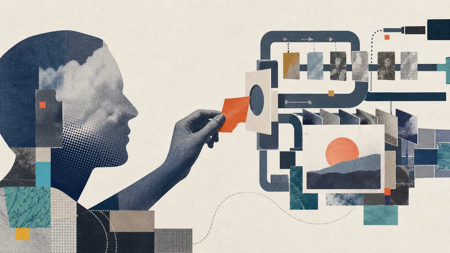 Cutout Editorial Collage visual Skill example 1