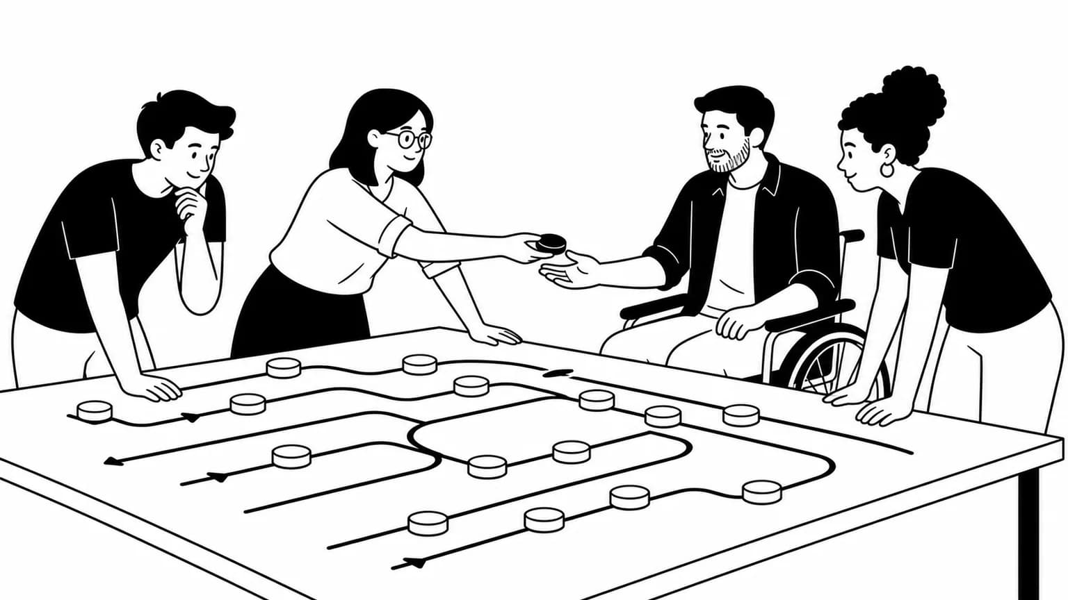 Inclusive Monochrome visual Skill example 1